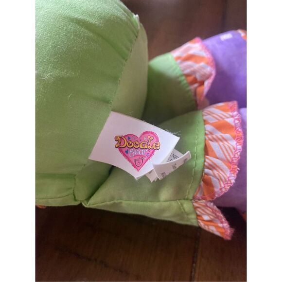 Jakks Pacific 16” Purple Doodle Bear 2004 plush - Picture 6 of 8